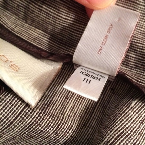 Chico's Pleated Linen Jacket - Picture 7 of 8
